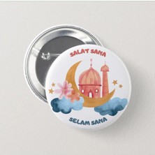 Genç Box Salat Sana Selam Sana - Çocuk Iğneli Rozet 2 Adet