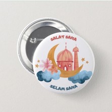 Genç Box Salat Sana Selam Sana - Çocuk Iğneli Rozet (20 Adet)