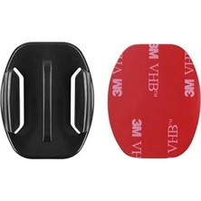 Gplus BS01Y 2 Parça Flat Zemin Düz Yüzey Aksiyon Kamera Uyumlu 3m Yapışkanlı Motor Kask Bağlantı Aparatı
