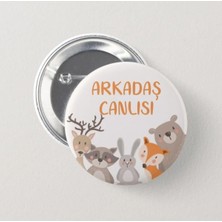 Genç Box Arkadaş Canlısı - Çocuk Iğneli Rozet (10 Adet)