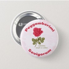 Genç Box Peygamberimi Seviyorum - Çocuk Iğneli Rozet (20 Adet)