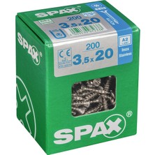 2 Adet Spax Havşa Vida A2 Paslanma 3.5X20