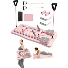 Allmart Pilates Ekipmanları – Çok Fonksiyonlu Fitness Tahtası (direnç bantlı)