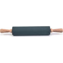 Pratik Evim Yumuşak Silikon Oklava 42 cm Bambu Sap