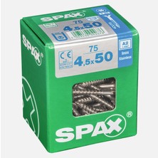 4 Adet Spax Havşa Vida A2 Paslanma 4.5X50