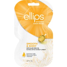 Ellips Smooth Shiny 20 gr Yumuşaklık ve Işıltı Veren Vitamin Maskesi Aloe Vera Yağı ile Zenginleştirilmiş