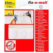 Fix O Moll 7 Adet Fix-O-Moll Cırtbant Nokta Beyaz 20 mm 8 Set