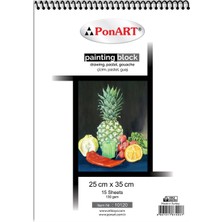 6 Adet Ponart  10 120 Drawing&painting Blok 130GR 15 Yaprak