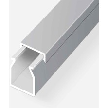 7 Adet Mutlusan Kablo Kanalı 2m Metalik Gri 40X40 mm
