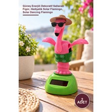 Yenilig 2 Adet Solar Sallanan Flamingo – Güneş Enerjili Dekoratif Sallanan Figür, Hediyelik Solar Flamingo, Solar Dancing Flamingo