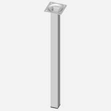 7 Adet Regalux Masa Ayağı Çelik Boru Kare 400 mm (Beyaz)