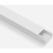 5 Adet Mutlusan Kablo Kanalı 2m Beyaz 60X40 mm