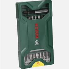 5 Adet Bosch 25 Parça Mini X-Line Vidalama ve Bits Seti