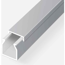 6 Adet Mutlusan Kablo Kanalı 2m Metalik Gri 25X25 mm