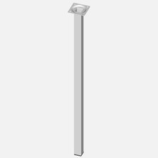 7 Adet Regalux Masa Ayağı Çelik Boru Kar 600 mm Beyaz