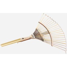 4 Adet Raco Ahşap Saplı Ayarlı Metal Çim ve Yaprak Toplama Tırmığı 30-45 cm