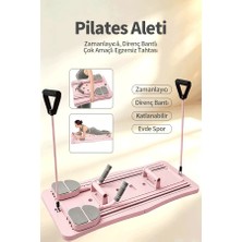 GTT Global Tedarik 4'ı 1 Arada Pilates Şınavı, Karın Kası Tekerleği, Fitness Tahtası