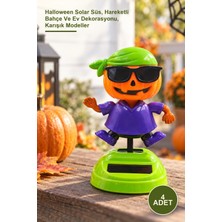 Yenilig 4 Adet Güneş Enerjili Sallanan Cadı Dekoru – Halloween Solar Süs, Hareketli Bahçe ve Ev Dekorasyonu, Karışık Modeller