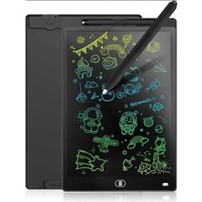 Pileli Store 20 Inc Renkli LCD Grafik Dijital Kalemli Çizim Tableti Yazı Tahta Not Yazma Eğitim Tableti Siyah