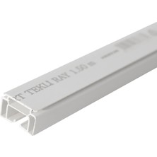 7 Adet Işık Dekopiyer Işık Perde Rayı 1 Kanallı