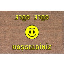 3 Adet Desan Dikdörtgen 40X60 cm Pvc Koko Flok Paspas Çok Renkli
