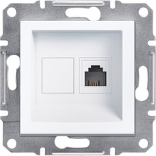 4 Adet Schneider Asfora 1XRJ11 - 4 Kontaklı Çerçevesiz