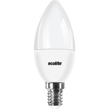 5 Adet Ecolite C35 5 W Beyaz Mum E14 Duy 3'lü LED Ampul