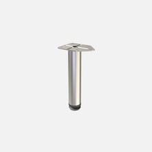 8 Adet Tempo 15 cm Metal Baza Ayağı Mat Nikel Kaplama
