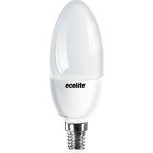 7 Adet Ecolite Candle 5 W Sarı Mum E14 Duy LED Ampul