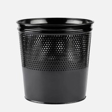 4 Adet Regalux Metal Çöp Kovası Siyah