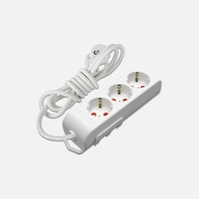 3 Adet Mutlusan Ri-Tech 3’lü Topraklı Grup Priz 2 Metre