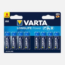 5 Adet Varta Longlife Power Aa 8 Li Alkaline Pil