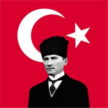 3 Adet Koşan Koşan Ata Posterli Bayrak