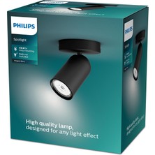 4 Adet Philips Pongee Tekli Spot Siyah