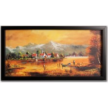 4 Adet Ertürk Çerçeveli Resim 20X40 cm