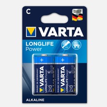 7 Adet Varta Longlife Power  2 C Alkalin Pil