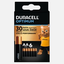 5 Adet Duracell Optimum 6’lı Aa Alkalin Kalem Pil