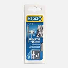 6 Adet Rapid Perçin 4,8X10 mm Paslanmaz Matkap Ucu 50 Adet