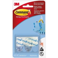 5 Adet Command Küçük Boy Şeffaf Askı