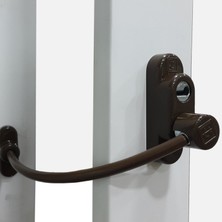 6 Adet Home Puzzle Çelik Halatlı Pencere Kilidi Kahverengi