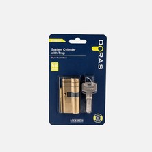 3 Adet Doras Pirinç Bilyalı Barel 68MM Sarı-Çift Tuzaklı