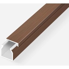 9 Adet Mutlusan Kablo Kanalı 2m Ceviz 25X25 mm