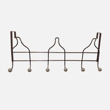 5 Adet Home Puzzle 6'lı Kapıarkası Askı Beyaz