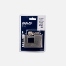 5 Adet Doras 80MM Döküm Asma Kilit Saten-Kayar Milli