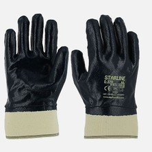 4 Adet Starline Nitril Eldiven - Mavi E-370 10/xl