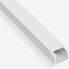10 Adet Mutlusan Kablo Kanalı 2m. Beyaz 25X25 mm