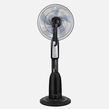 Dlc 90 W Sulu Sistem Kumandalı Zaman Ayarlı Sessiz 3 Kademeli 45 cm Ayaklı Vantilatör Siyah