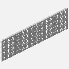 Regalux Çelik Delikli Levha, 800 x 200 mm Beyaz