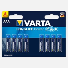 3 Adet Varta Longlife Power Aaa 8 Li Alkaline Pil