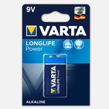 7 Adet Varta Longlife Power 1 x 9 V Alkalin Pil